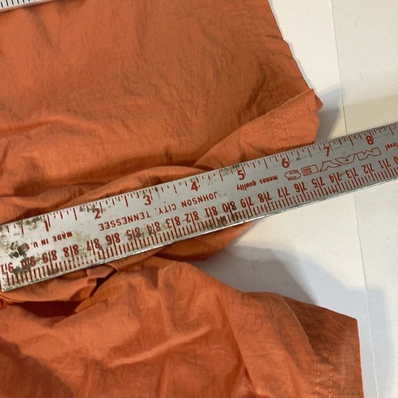 Sand & Sun Mens Large Orange Bermuda Swim Trunks Drawstring Pockets - Picture 7 of 9